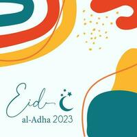 Eid al adha 2023 background design vector