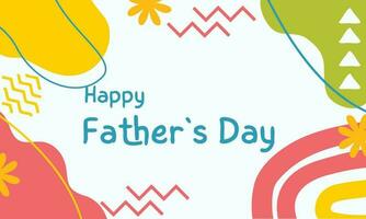 Father's Day poster or banner template vector