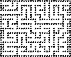 rectangle maze game vector black and white