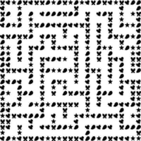 rectangle maze game vector black and white