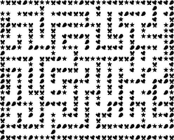 rectangle maze game vector black and white