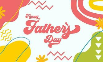 Father's Day poster or banner template vector