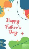 Father's Day poster or banner template vector