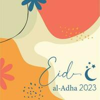 Eid al adha 2023 background design vector