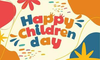 children's day composition vector design