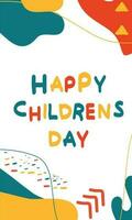 children's day composition vector design