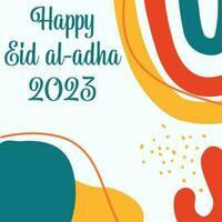 Eid al adha 2023 background design vector