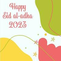 Eid al adha 2023 background design vector