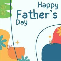 Father's Day poster or banner template vector