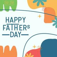 Father's Day poster or banner template vector