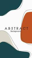 modern abstract greend and orange clasic background vector