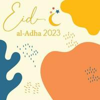 Eid al adha 2023 background design vector