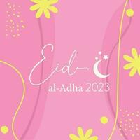 Eid al adha 2023 background design vector