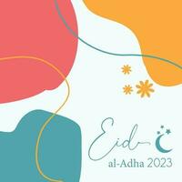 Eid al adha 2023 background design vector