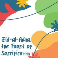 Eid al adha 2023 background design vector