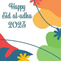 Eid al adha 2023 background design vector