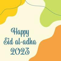 Eid al adha 2023 background design vector