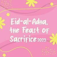 Eid al adha 2023 background design vector