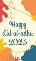 Eid al adha 2023 background design vector