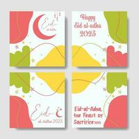 Eid al adha 2023 background design vector