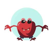 vector design of cute monster illustration character