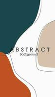 modern abstract greend and orange clasic background vector