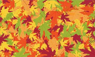 Seamless pattern with acorns and autumn oak leaves in Orange, Beige, Brown and Yellow. Perfect for wallpaper, gift paper, pattern fills, web page background vector