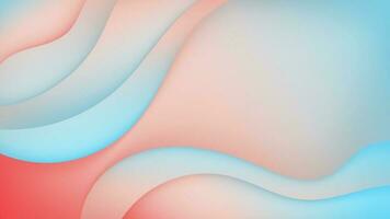 Abstract Gradient pink blue liquid Wave Background vector