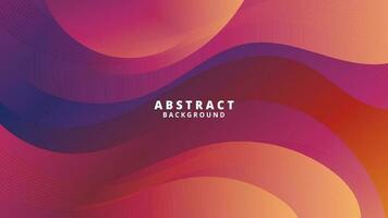 Abstract Gradient Red Orange liquid Wave Background vector