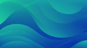 Abstract Gradient green blue liquid Wave Background vector