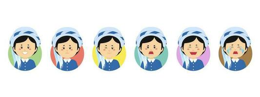 Israel Avatar with Various Expression vector