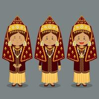 Algerian Character with Various Expression vector