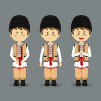 Moldova Character with Various Expression vector