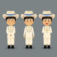 Honduras Character with Various Expression vector