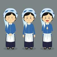 Israel Character with Various Expression vector