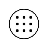 Biscuit cracker icon vector design templates simple and modern