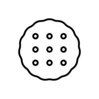 Biscuit cracker icon vector design templates simple and modern
