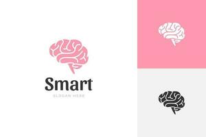 Brain Logo icon design design. line brainstorming for generate idea illustration vector