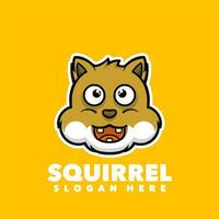 Squirrel funny mascot vector