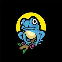 Frog cartoon illustration vector