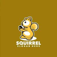 Squirrel mascot cartoon vector