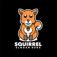 Squirrel mascot cartoon vector