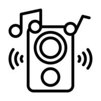 speaker line style icon, vector icon can be used for mobile, ui, web