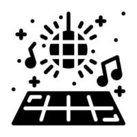 Dance Floor Glyph Icon. Perfect for Graphic Design, Mobile, UI, and Web Masterpieces vector