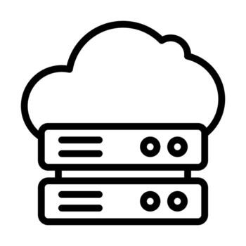 database line icon vector