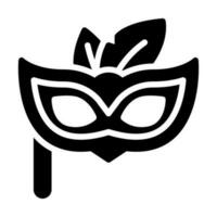Party Mask Glyph Icon. Perfect for Graphic Design, Mobile, UI, and Web Masterpieces vector