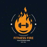 Fitness Fire Logo Design In Vector