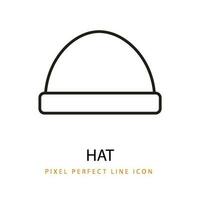 Hat Icon Line Art Pixel Perfect Infant Baby Toddler vector