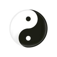 yin y yang lustroso reflexión png vector