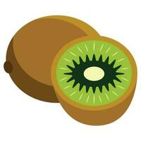 kiwi ilustración diseño en blanco antecedentes vector